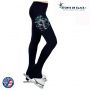Pantalon patineuse Bielman strass bleu R251
