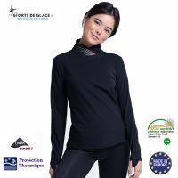 Long sleeves fleece skating top