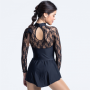 Black lace skating dress