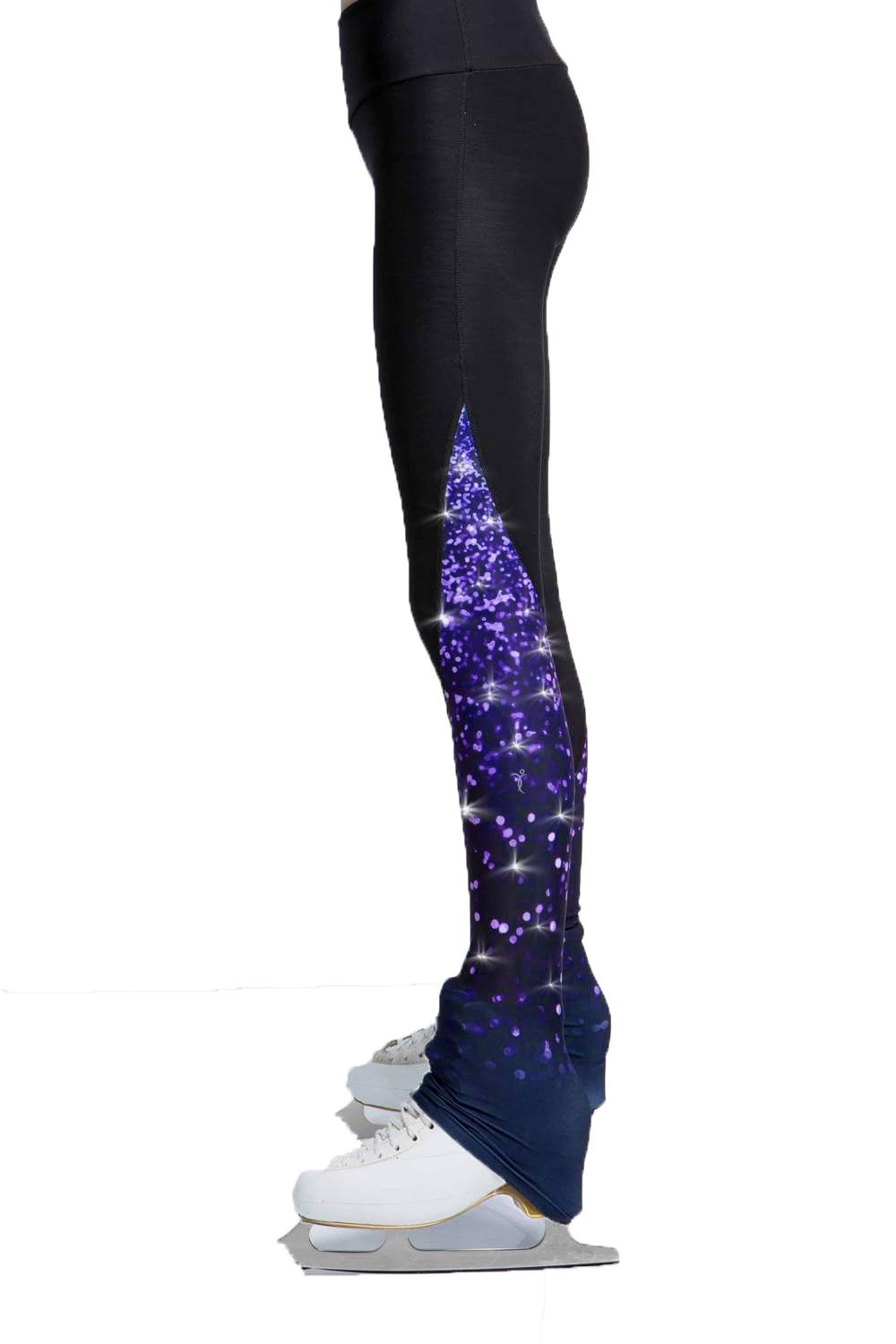 purple Sparkle fleece skating pants SPORTS DE GLACE France