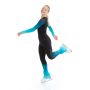 Ensemble patinage Legging et Top dégradés bleu