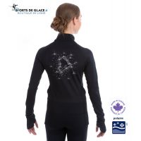 rhinestones ice skate jacket