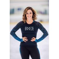 blue sparks Elite skating Top