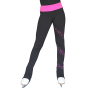 pink Rhinestones spirale skating pants