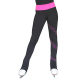 pink Rhinestones spirale skating pants