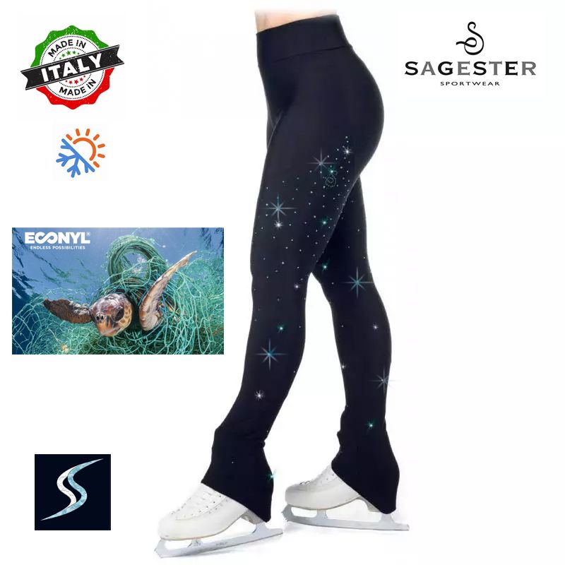 Pantalon de patinage strass Sagester Green Planet SPORTS DE