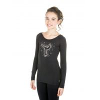Spiral skate Top with rhinestones