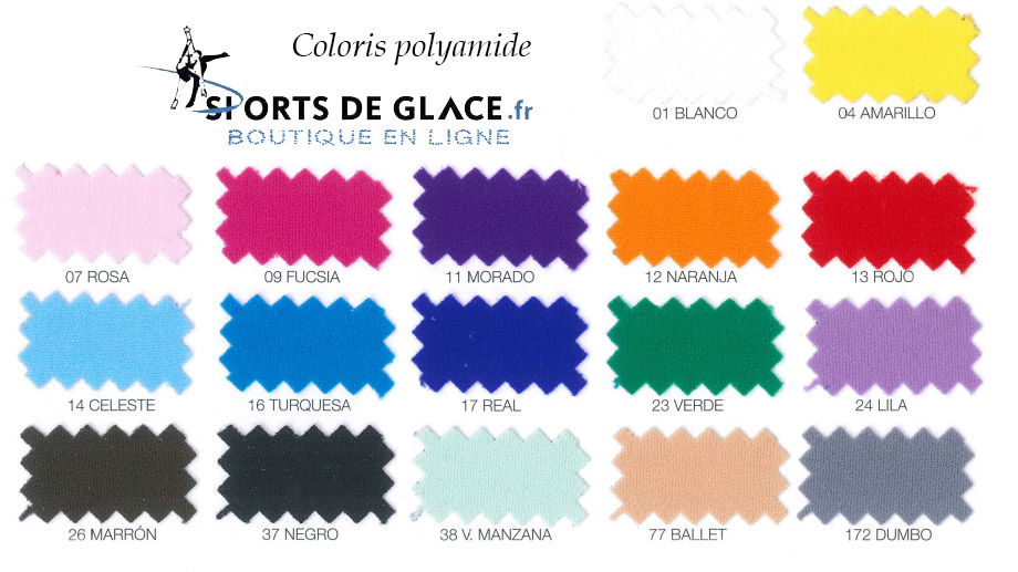 paltte couleurs microfibre polyamide